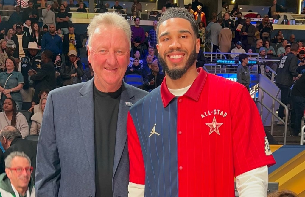 Jayson Tatum is proudly chasing Celtics legend Larry&nbsp;Bird